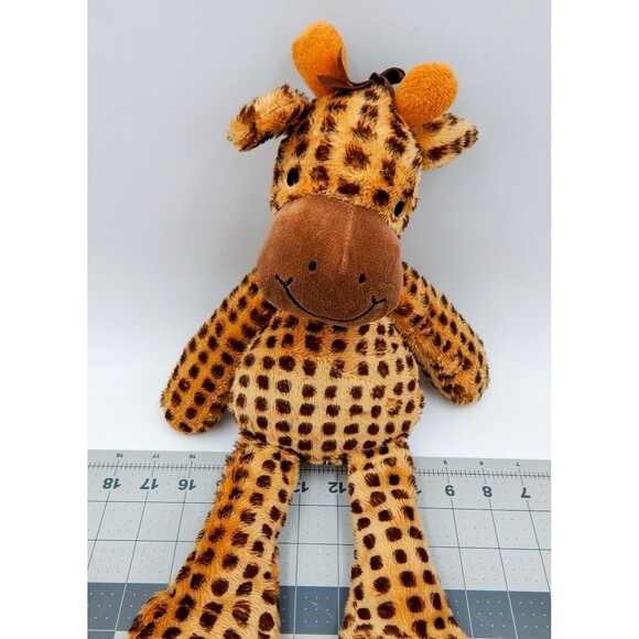 Lambs & Ivy Safari Express Giraffe Plush Stuffed Animal Spotted Fringe Plushie - Picture 1 of 7
